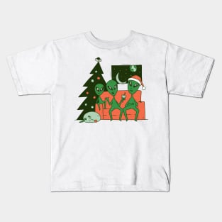 Alien Christmas Kids T-Shirt